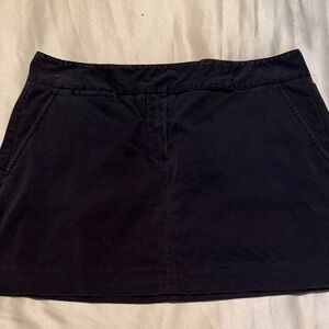 Theory Black Mini Skirt with Front Seam Detail